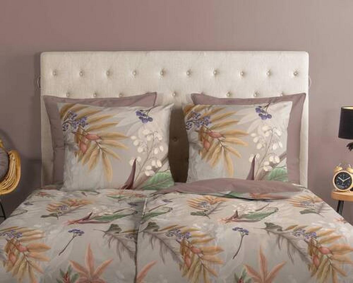 Wendebettwäsche Otso Braun Taupe 155x220 cm - Taupe/Braun, Natur, Textil (155/220cm)