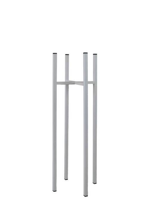 Blumenständer Aluminium Weiß BxHxT: 28x75x28 cm