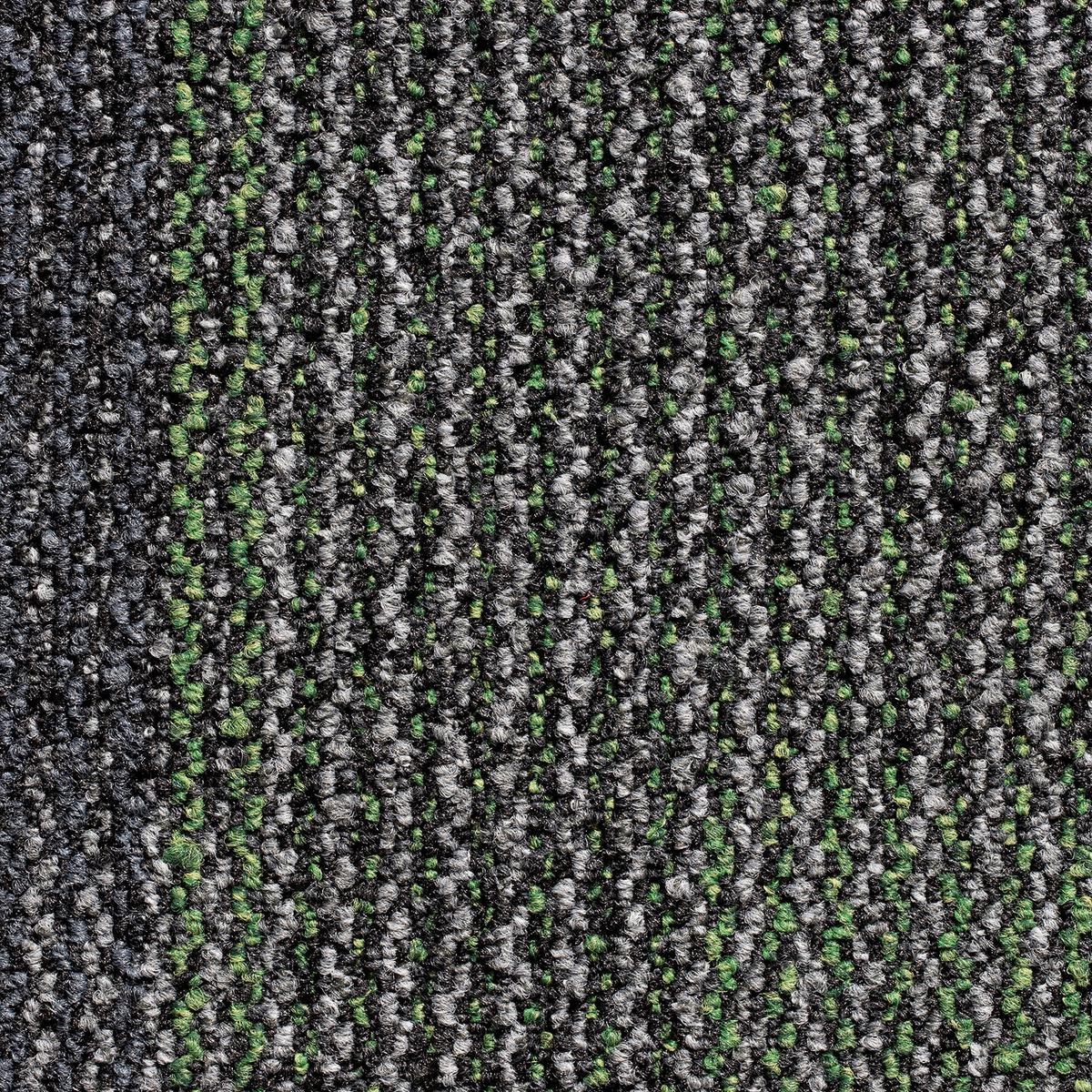 Teppichfliese Grau/Grün Essential 50x50cm Florhöhe 3mm - Grau/Grün, Basics, Textil (50/50cm)