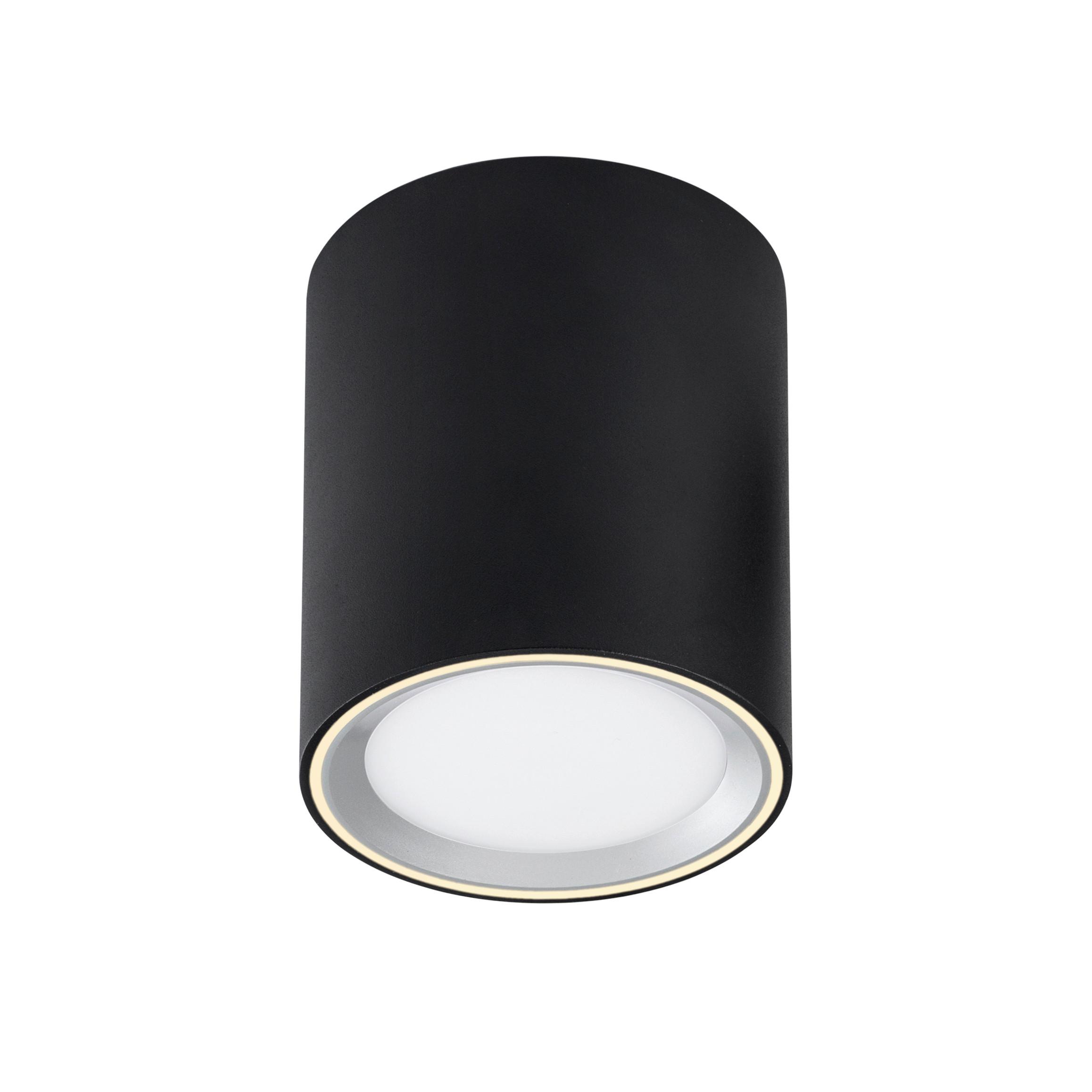 Aufbauleuchte Fallon Long Schwarz D: 10 cm - Schwarz, Basics, Metall (10/12cm) - Nordlux