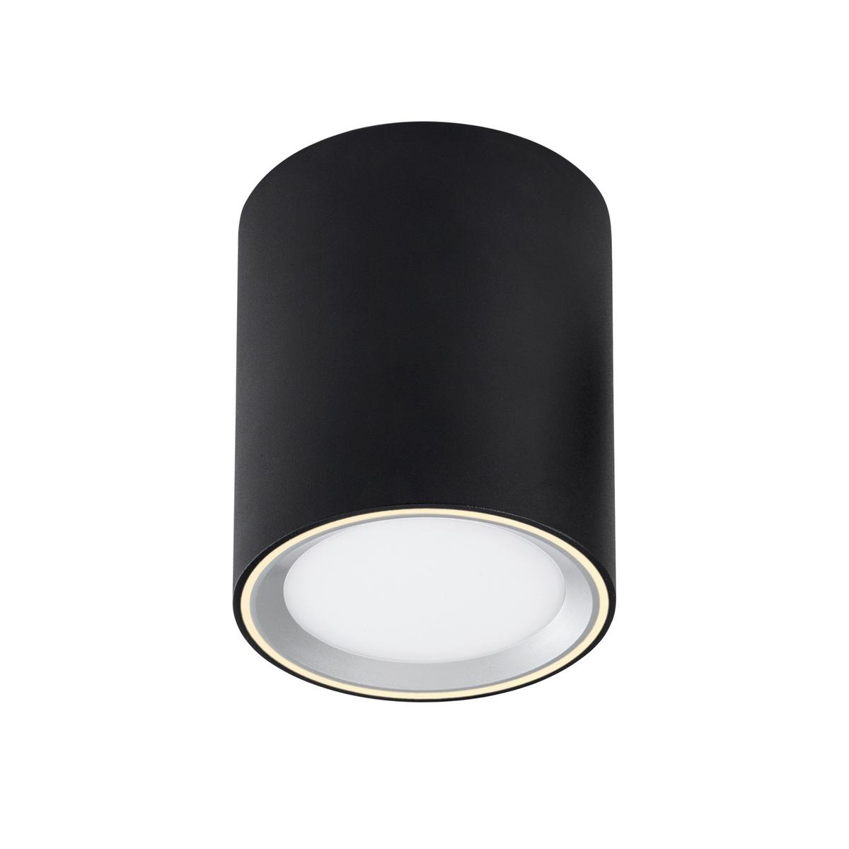 Aufbauleuchte Fallon Long Schwarz D: 10 cm - Schwarz, Basics, Metall (10/12cm) - Nordlux