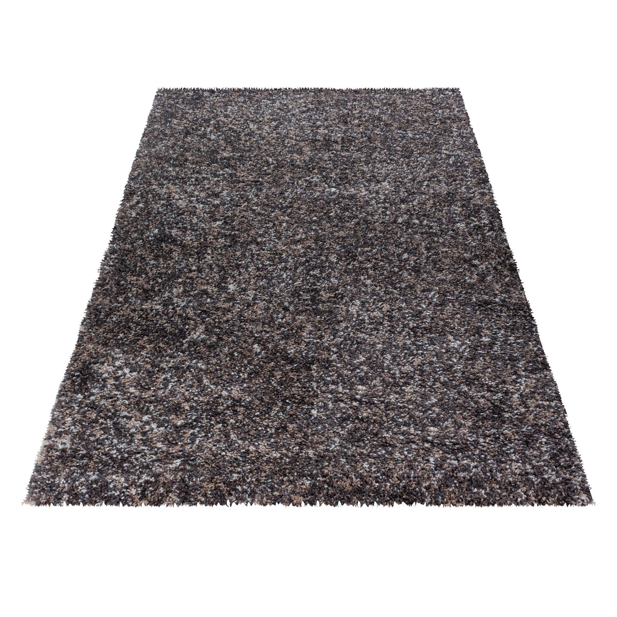 Hochflor Teppich Taupe Enjoy 160x230 cm - Taupe, KONVENTIONELL, Textil (160/230cm)