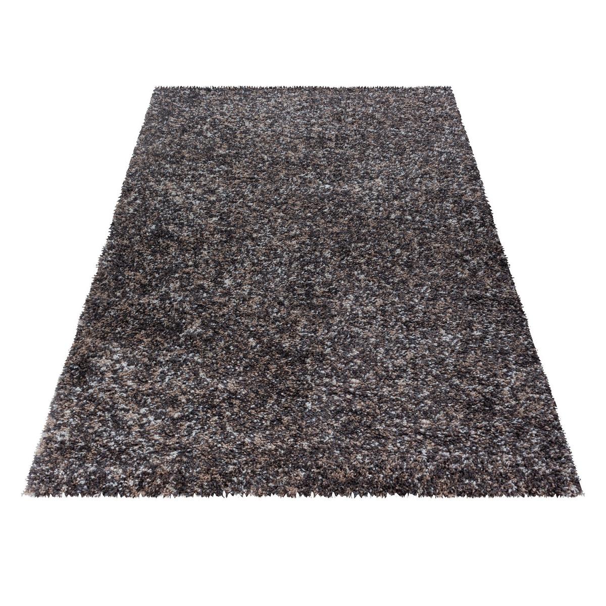 Hochflor Teppich Taupe Enjoy 160x230 cm - Taupe, KONVENTIONELL, Textil (160/230cm)