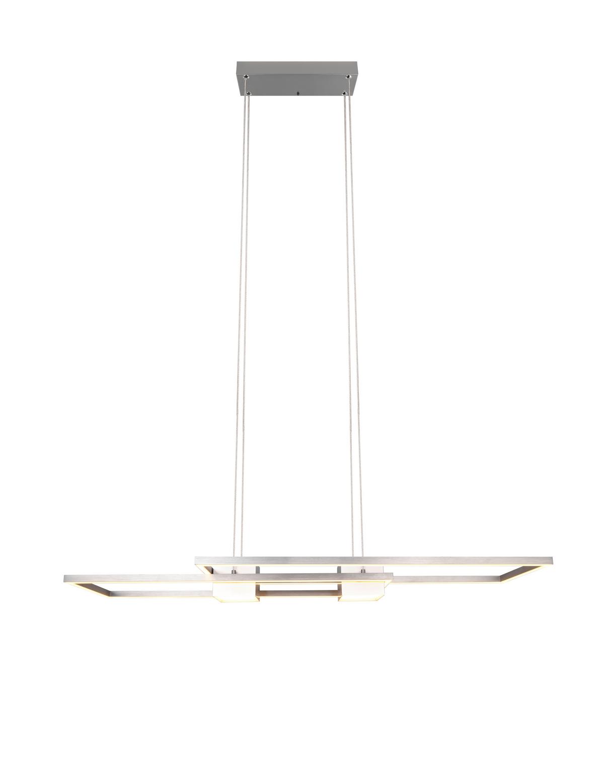 LED-Hängeleuchte 347710407 Albany - Alufarben/Nickelfarben, Design, Metall (100/28/150cm) - Trio Leuchten