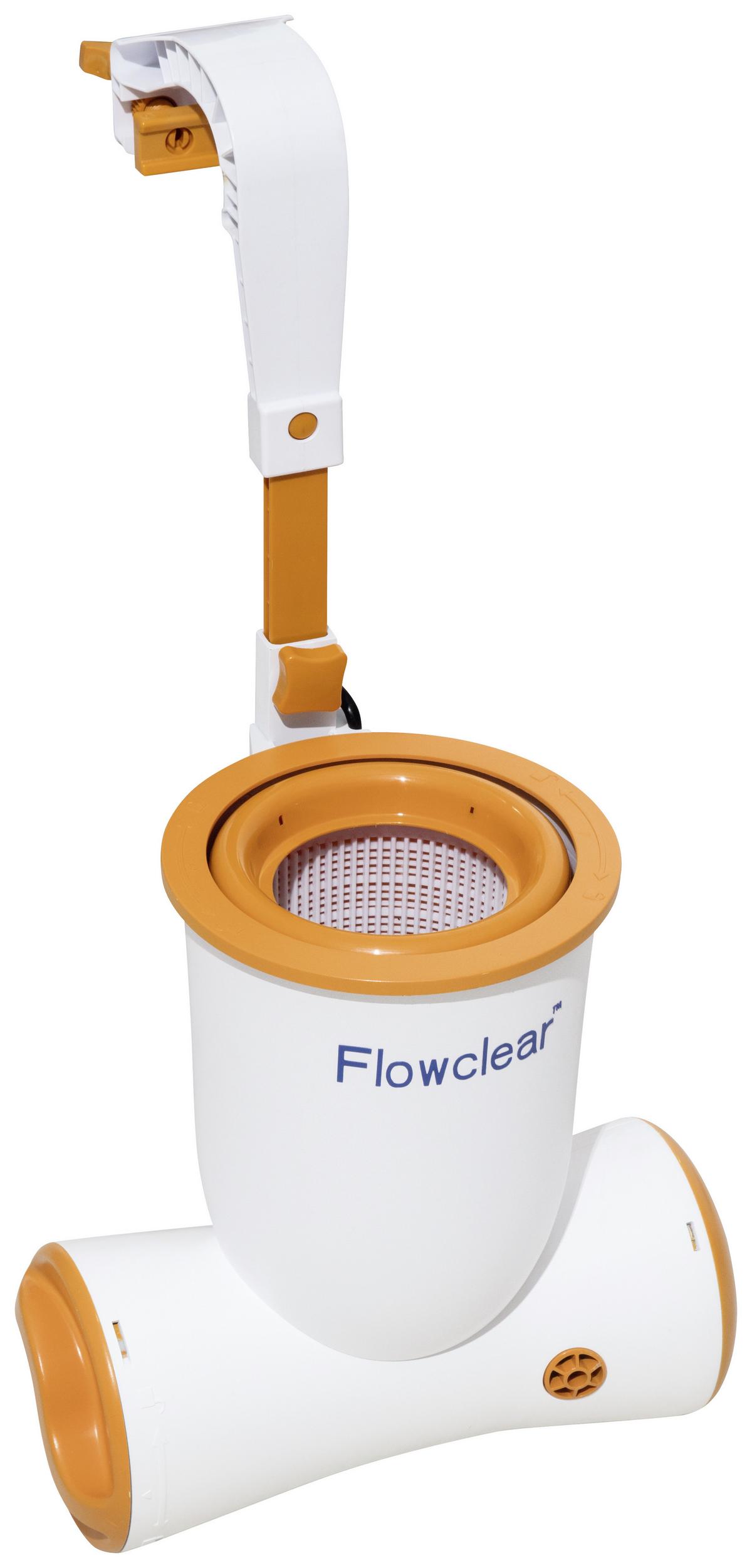 Skimmer 680gal Korb Herausnehmbar 2 574l/H 58462 - Orange/Weiß, MODERN, Kunststoff (2574l) - Bestway