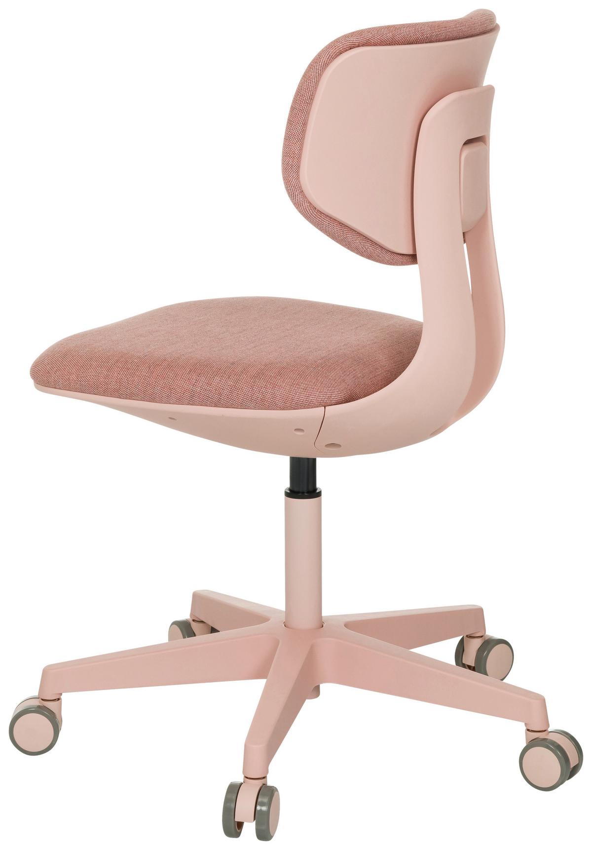 Jugenddrehstuhl Kid Colore Rosa B: 51 cm - Rosa, MODERN, Kunststoff/Textil (51/72- 87/51cm) - MID.YOU