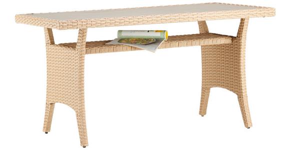 Loungegarnitur 6-Tlg. Porto- Multi, Polyrattan mit Kissen - Hellbraun/Grau, MODERN, Kunststoff/Textil (190/237cm) - Beldano