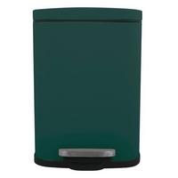Treteimer Akira 5l Dunkelgrün Metall LxBxH: 21,4x17,6x30 cm - Dunkelgrün/Schwarz, Basics, Kunststoff/Metall (21,4/17,6/30cm)