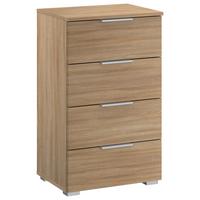 Nachtkästchen Alabama Sonoma Eiche B: 40 cm - Alufarben/Sonoma Eiche, MODERN, Holzwerkstoff (40/81/42cm) - Rauch Möbel