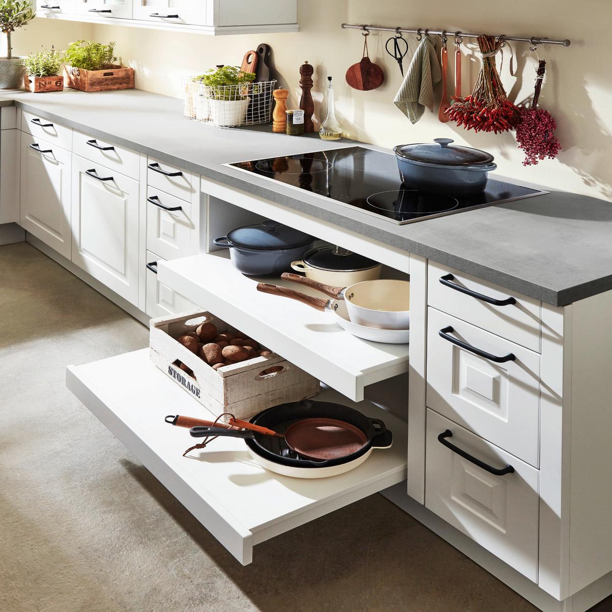 Einbauküche Springfield Frei Planbar Landhausstil - MODERN, Holzwerkstoff - Vertico