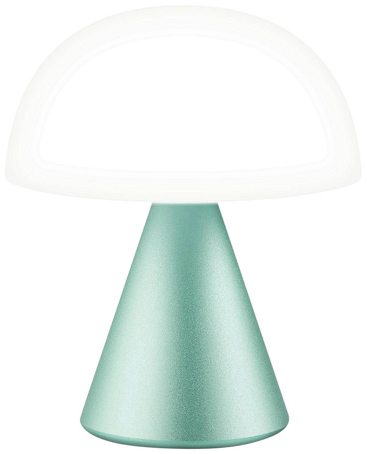 Akku-tischleuchte Lexon Mina M - Mintgrün, Design, Kunststoff/Metall (9.2/11/9.2cm)
