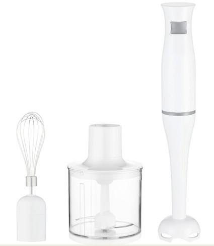 Stabmixer-Set Roseanne Weiß 200 W - Klar/Hellgrau, KONVENTIONELL, Kunststoff (23,5/10/33,8cm) - Bono