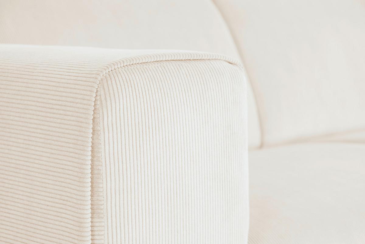 Ecksofa Erno Beige S: 262 Cm - Beige/Schwarz, Design, Textil (262/183cm) - MID.YOU