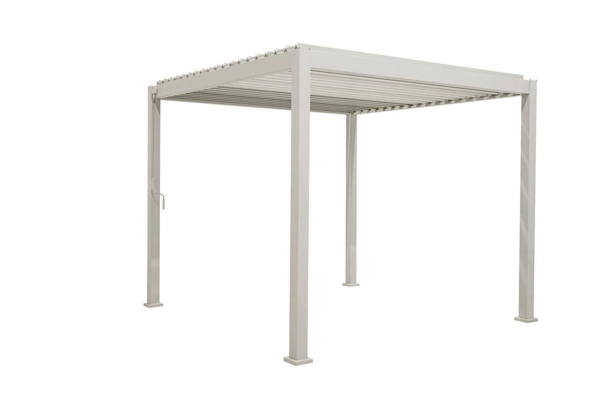 Pergola Deluxe 3x3 M - Grau, LIFESTYLE, Metall (300/250/300cm) - Gardenson