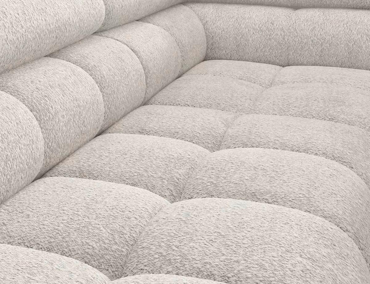 Ecksofa Ferucce Weiß S: 276x200 Cm - Schwarz/Weiß, Design, Textil (276/200cm) - MID.YOU