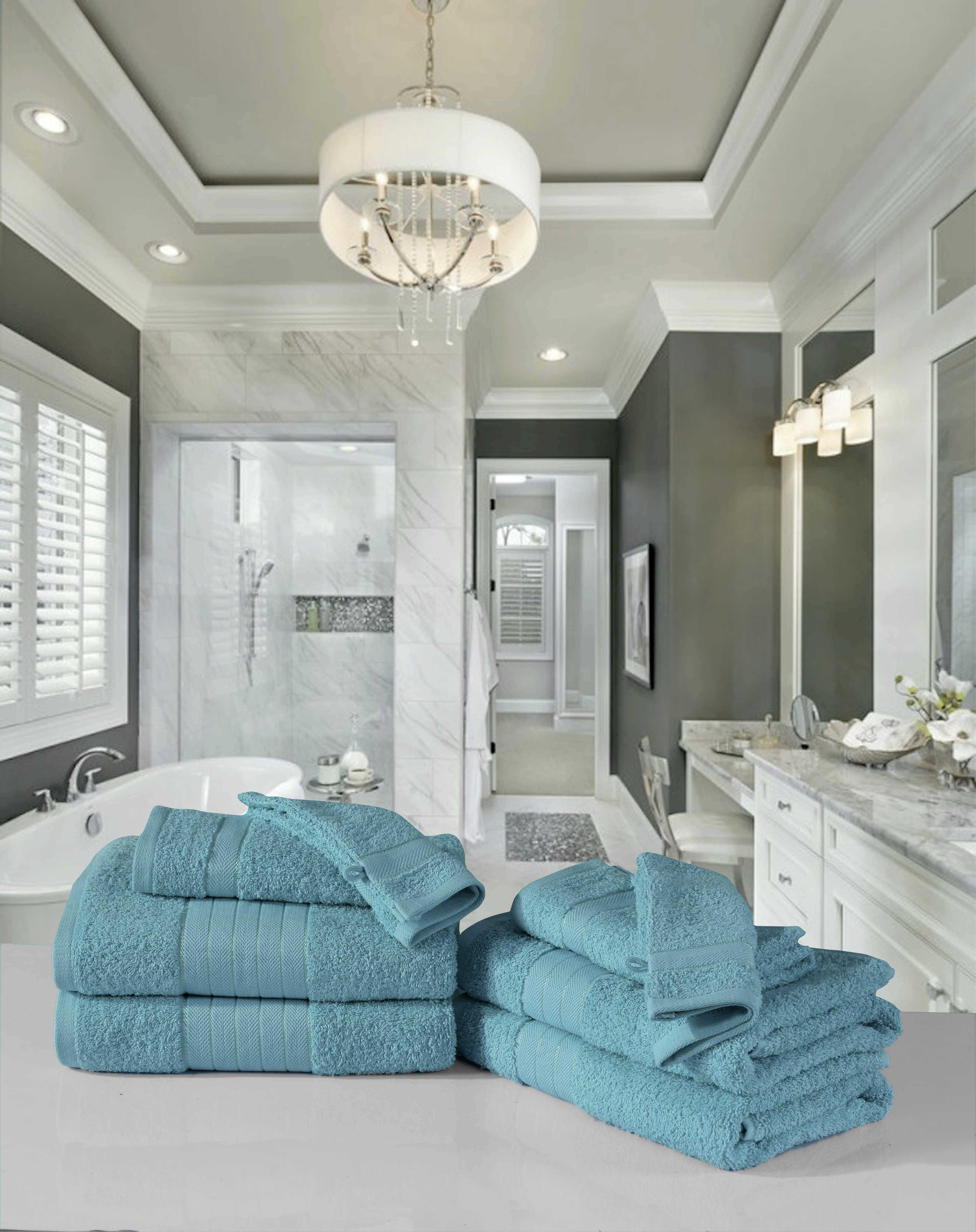 Set aus Dusch-, Gäste- und Handtüchern sowie Waschhandschuhen