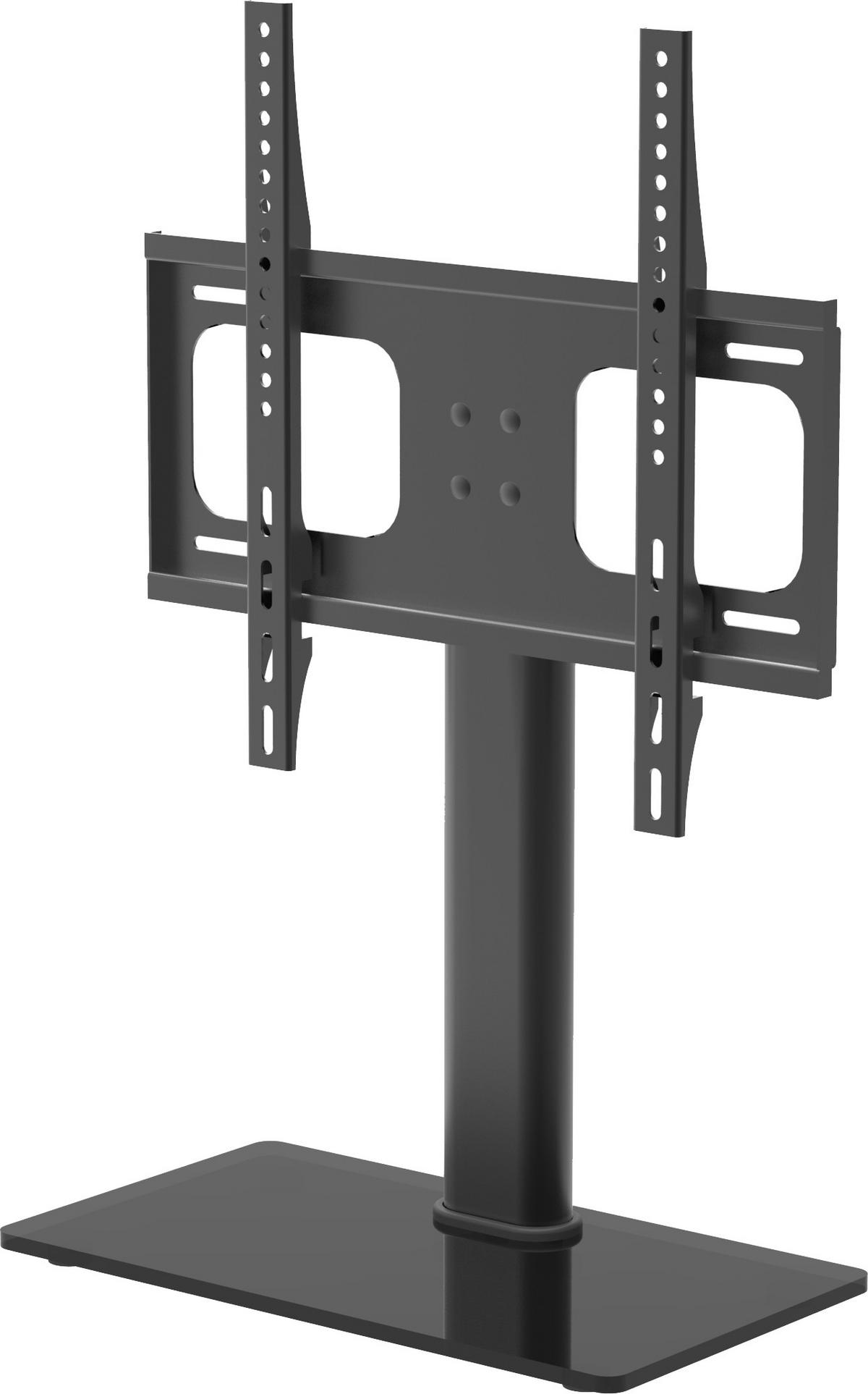 TV-Rack B-Tts 400 Max. 30 Kg - Schwarz, Basics, Glas/Metall (46/67,4/24cm) - MID.YOU