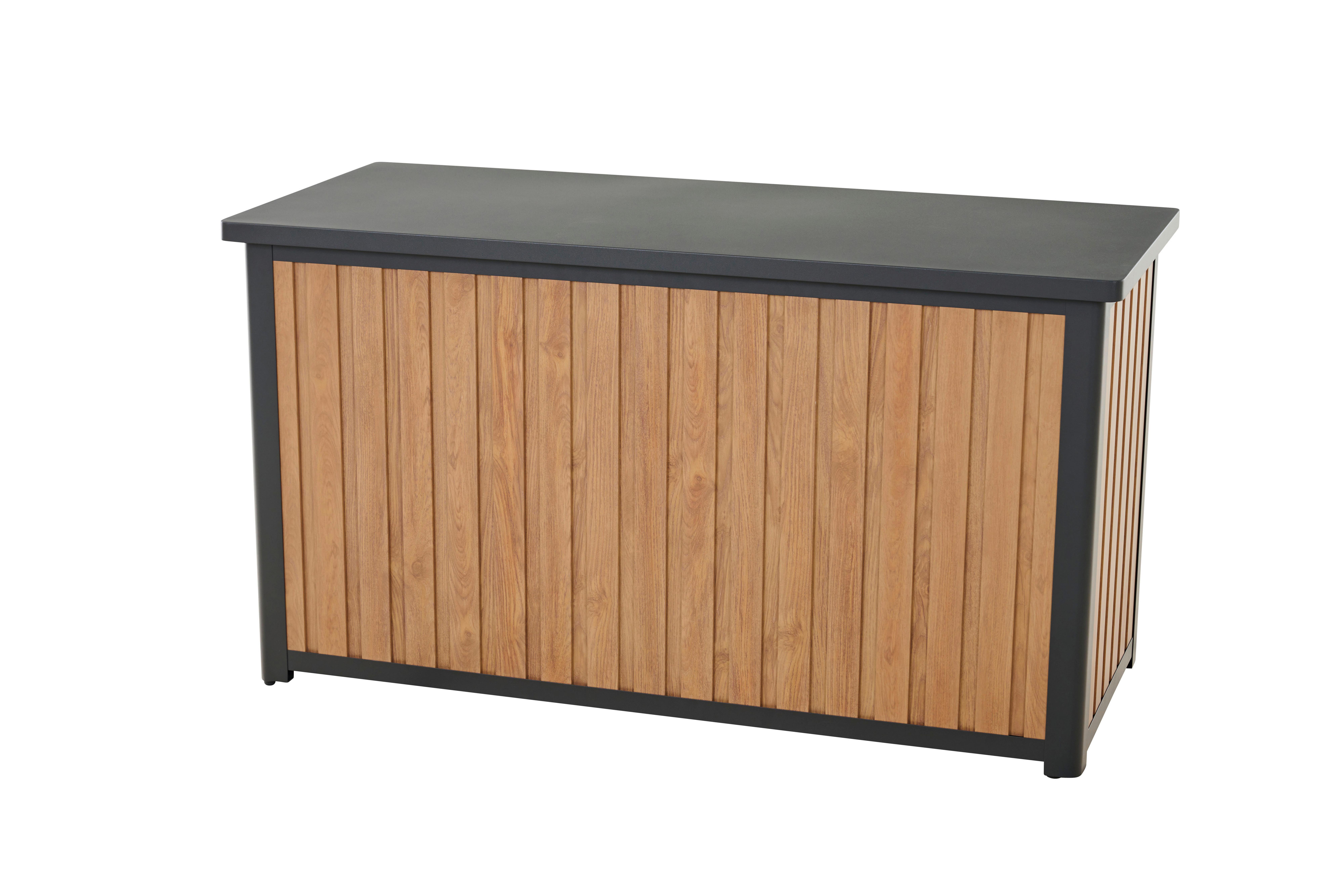 Kissenbox Sabano Kibox - Braun, MODERN, Metall (59/75/135cm) - Siena Garden