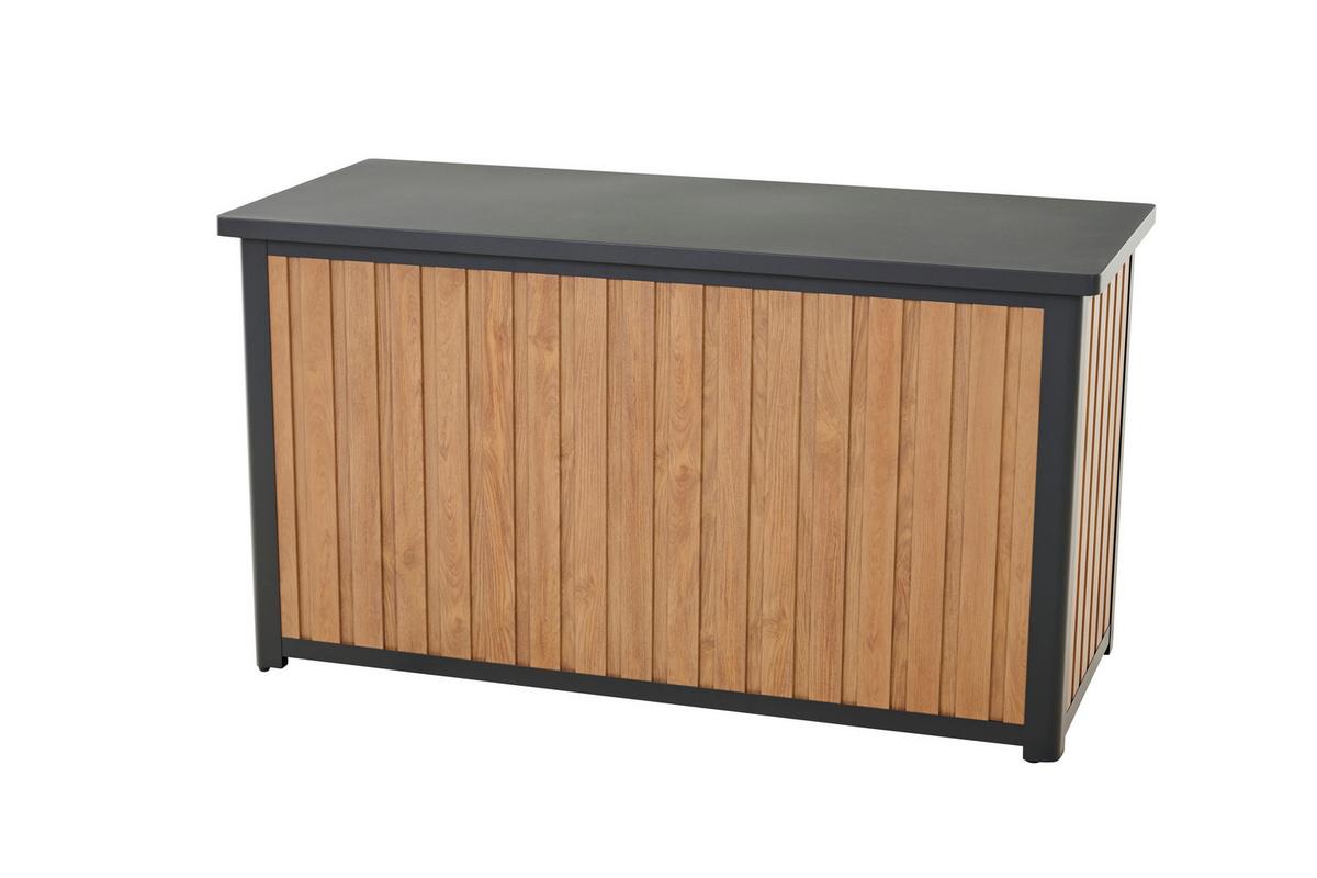 Kissenbox Sabano Kibox - Braun, MODERN, Metall (59/75/135cm) - Siena Garden