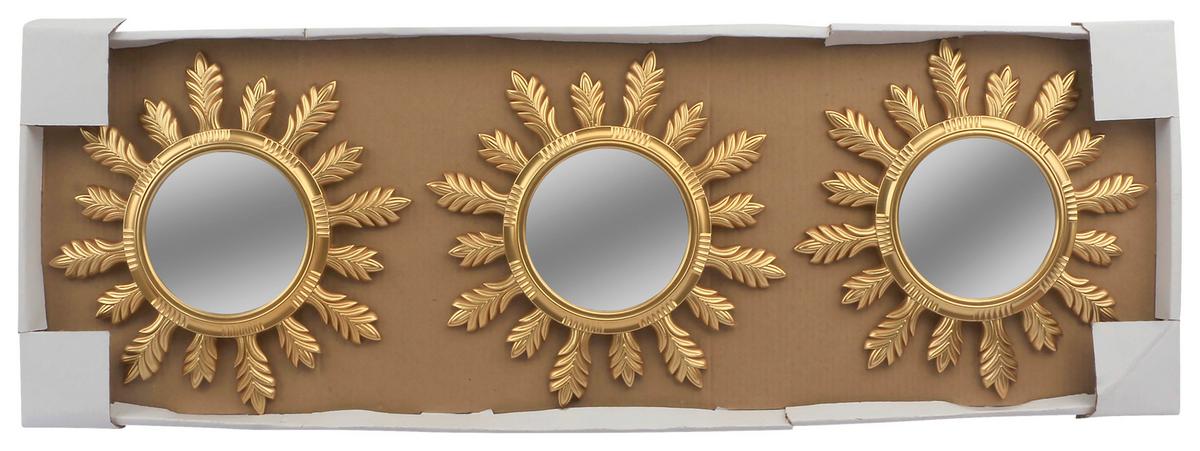 Wanddeko Caro - Goldfarben, KONVENTIONELL, Glas/Kunststoff (25/1,5cm) - Luca Bessoni