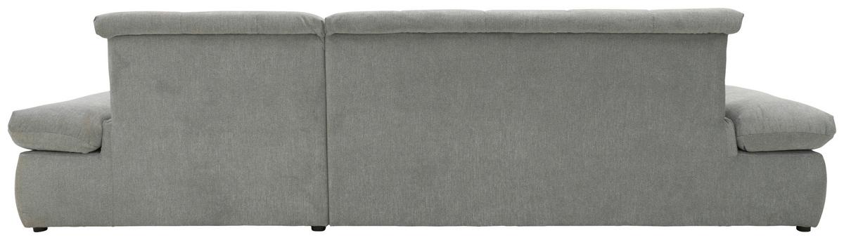 Ecksofa Moric Grau Mikrofaser - Chromfarben/Grau, KONVENTIONELL, Textil (300/172cm) - MID.YOU