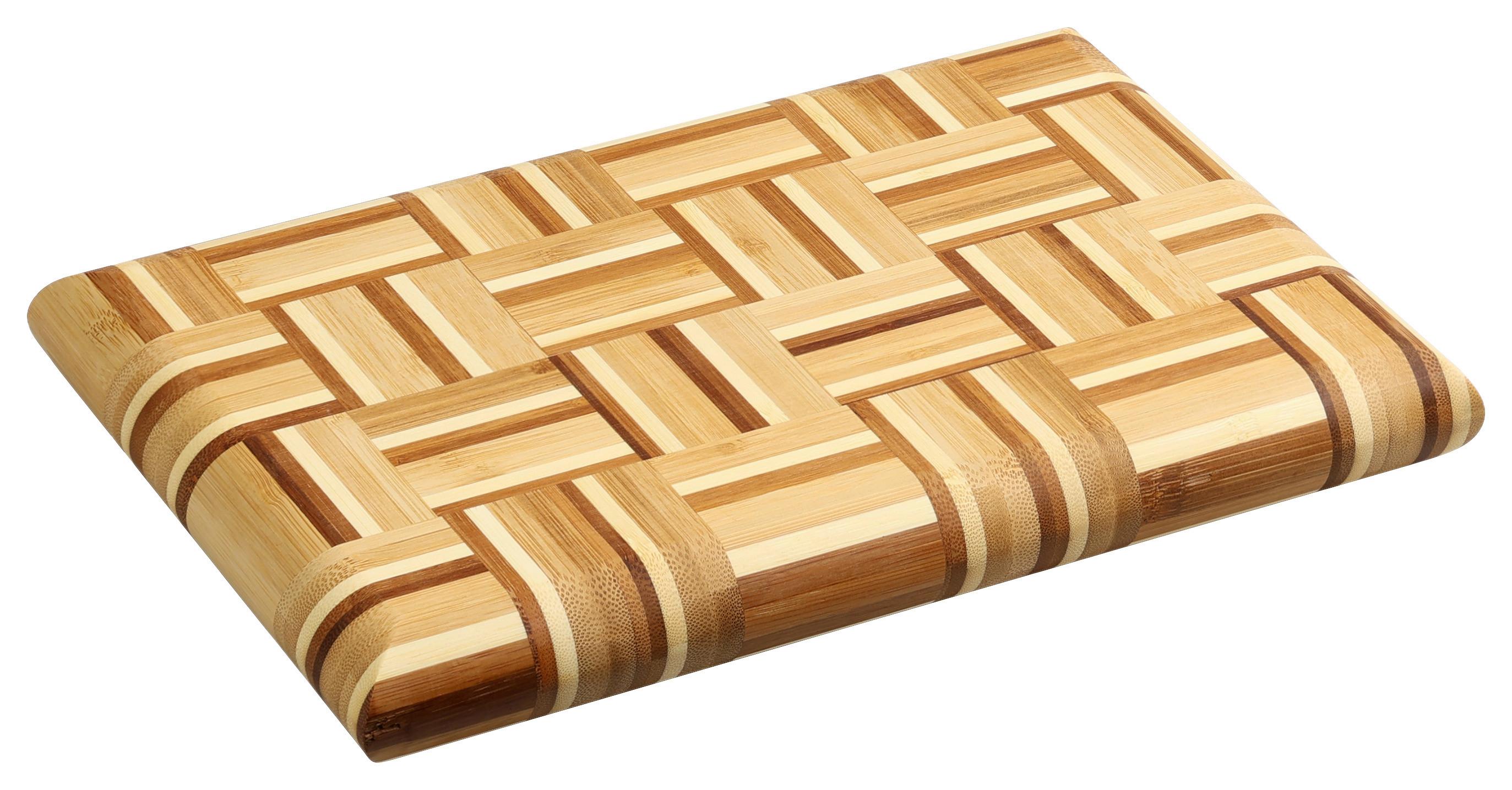 Schneidebrett Dunkel/Hellbraun B: 20 cm - Hellbraun/Dunkelbraun, Basics, Naturmaterialien (30/20/3.5cm) - Kesper