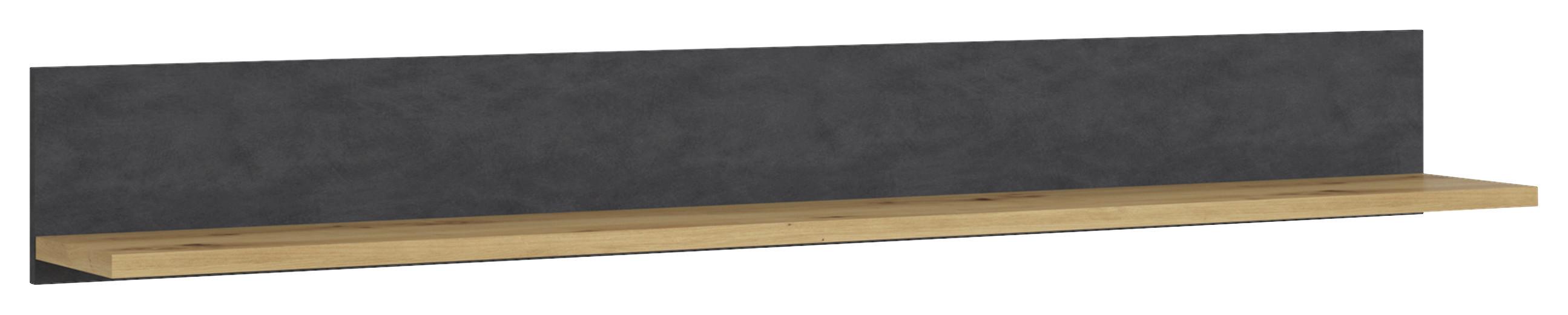 Wandregal Nina Eiche Artisan B: 164 cm - Eiche Artisan, Holzwerkstoff (164/21/23cm) - MID.YOU