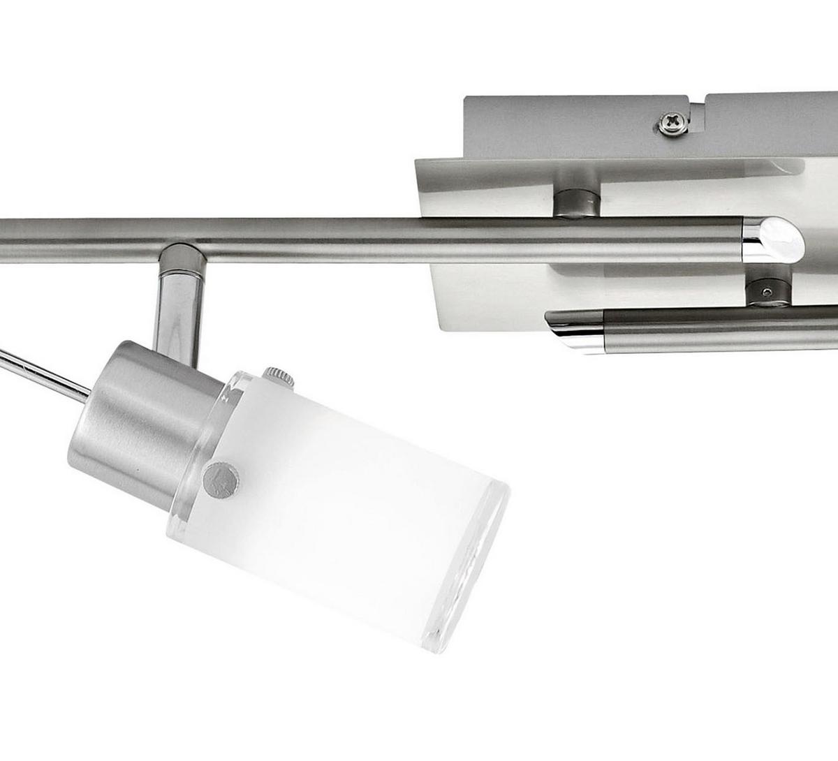 LED-Strahler L11964-55 max Led - Weiß/Nickelfarben, KONVENTIONELL, Glas/Metall (82/24/19cm)