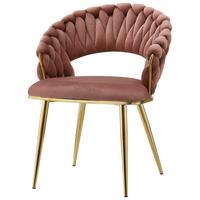 SADA ŽIDLÍ S PODRUČKAMI FINESSE 125 - růžová/barvy zlata, Design, kov/plast (61/82/60cm) - Kayoom