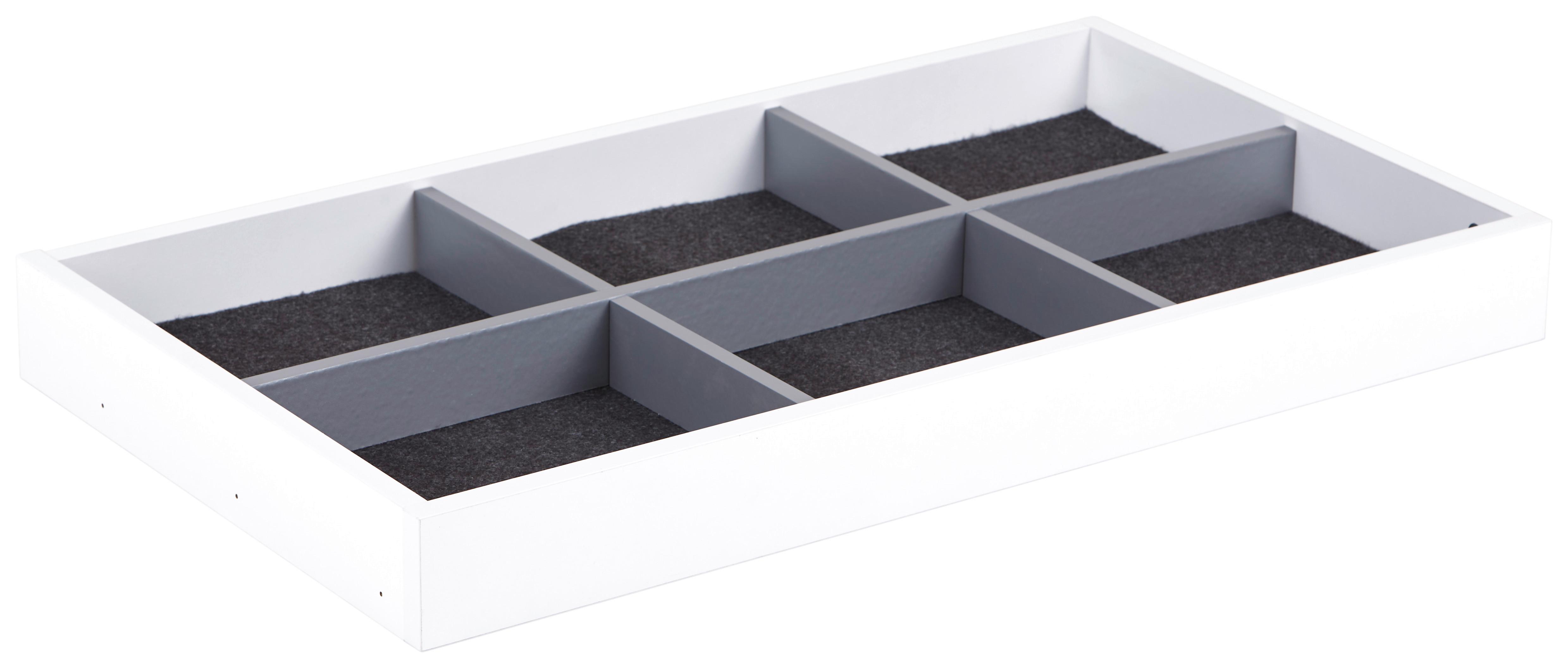 Schublade Unit, Weiß B: 87,9 cm, Vollauszug - Weiß, MODERN, Holzwerkstoff (87,9cm) - Ondega