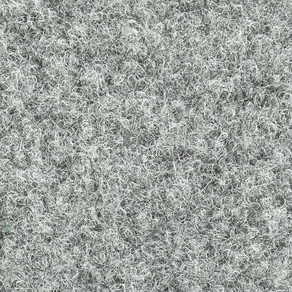 Teppichfliese Graublau Solid Vel 50x50 cm Florhöhe 4 mm - Graublau, Basics, Textil (50/50cm)