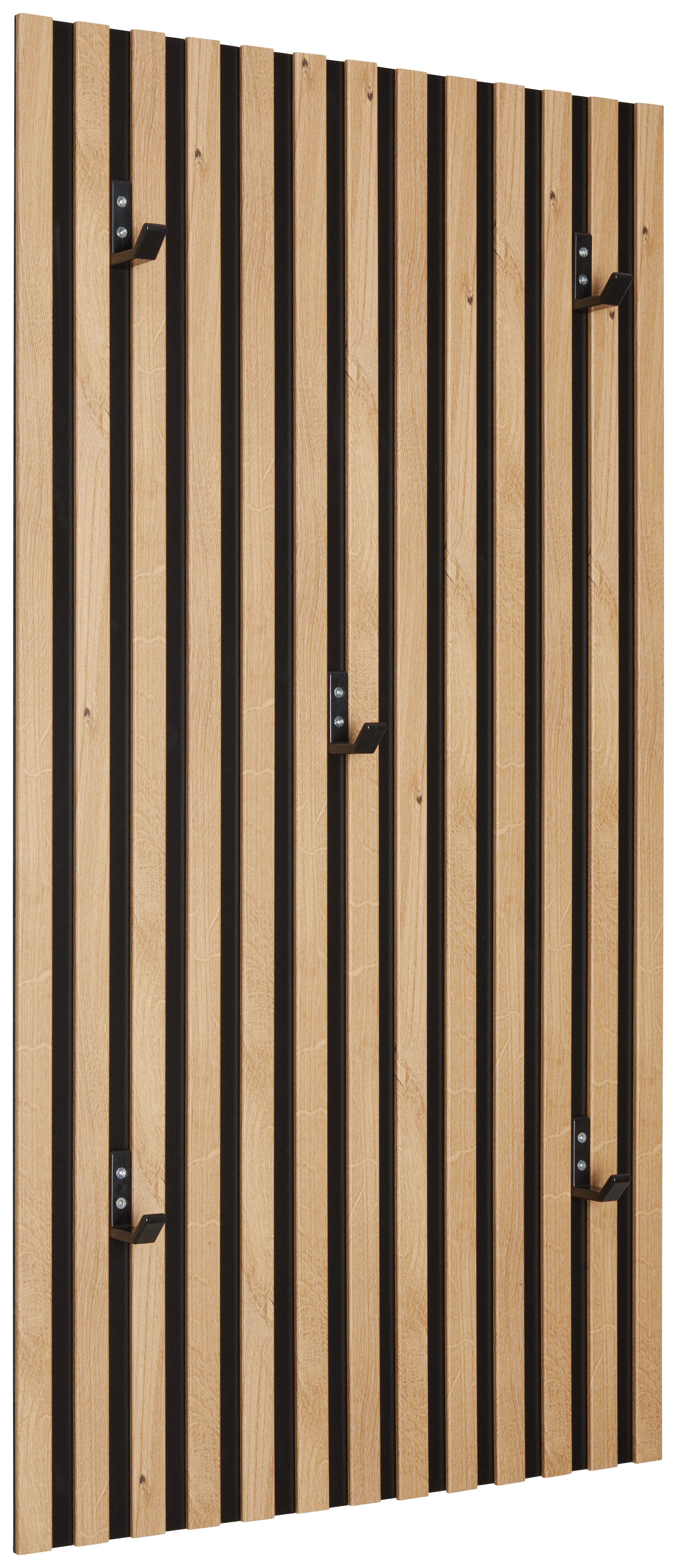 Garderobenpaneel Akustik II Eichefarben B: - Eichefarben, Trend, Holzwerkstoff (52,7/100/8,3cm)