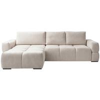 Ecksofa Taremi, Kaschmir S: 173x299 cm - Kaschmir/Schwarz, Design, Textil (173/299cm) - Stylife