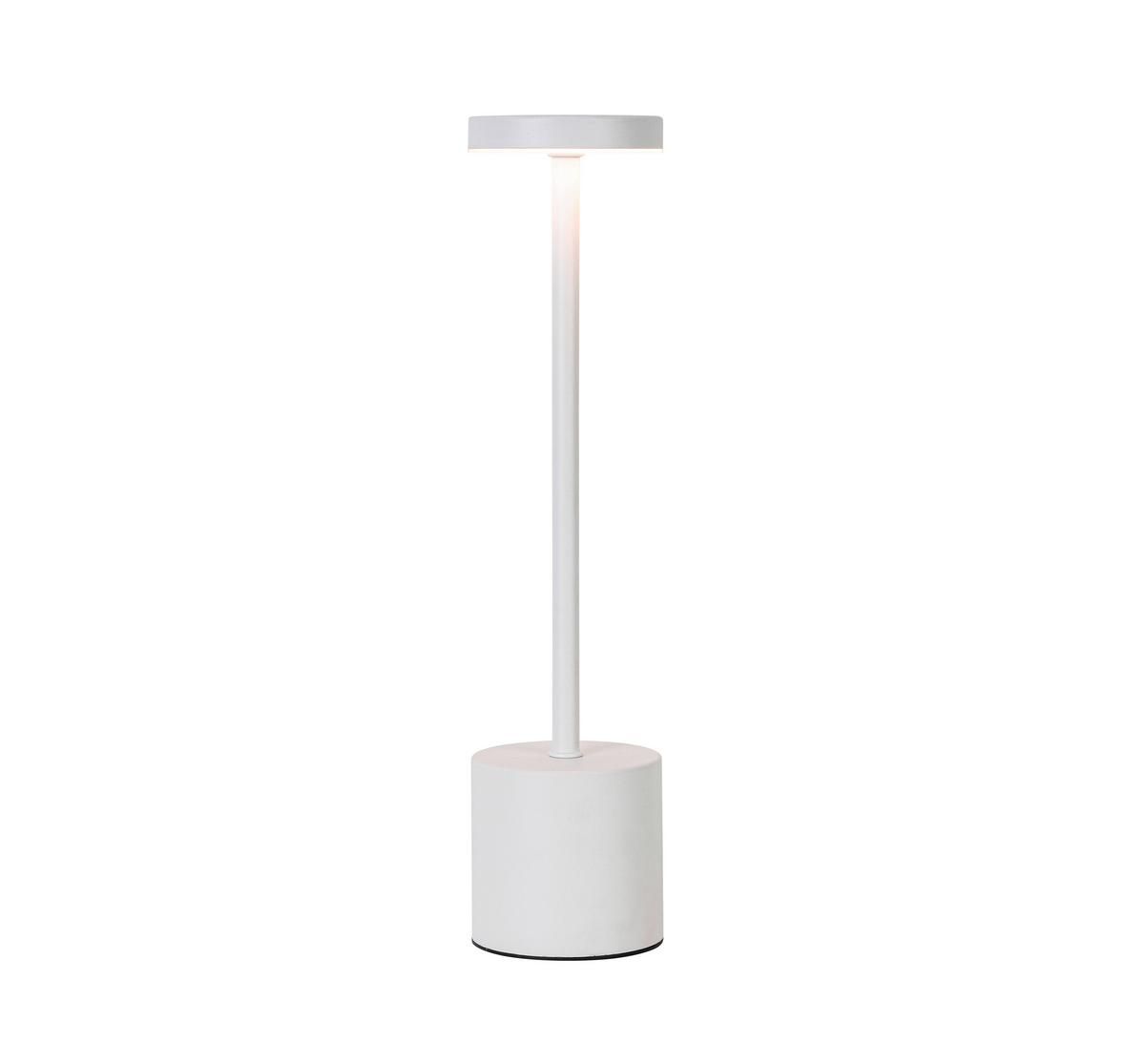STOLNÍ LED LAMPA TIPL - bílá, Konvenční, kov/plast (8/32cm) - Mömax