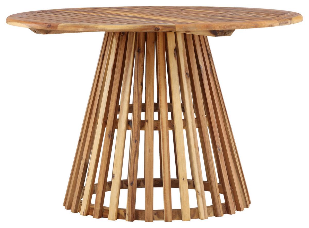 Gartentisch Lumpur Akazienholz L 120 cm - Akaziefarben, KONVENTIONELL, Holz (120/120/75cm) - Gardenson