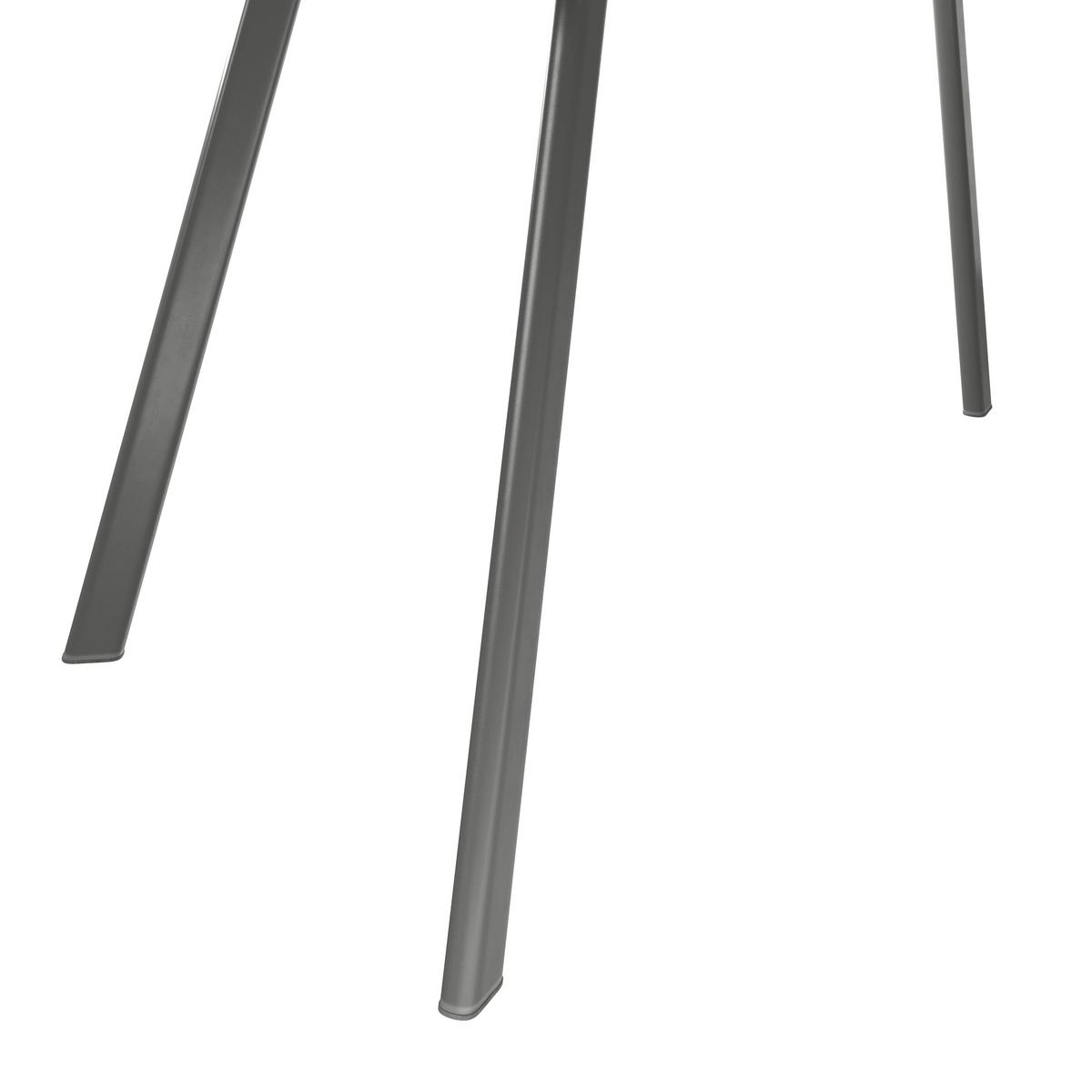 JÍDELNÍ STŮL GEORGE 140 - šedá/černá, Konvenční, kov/kompozitní dřevo (140/76/80cm)