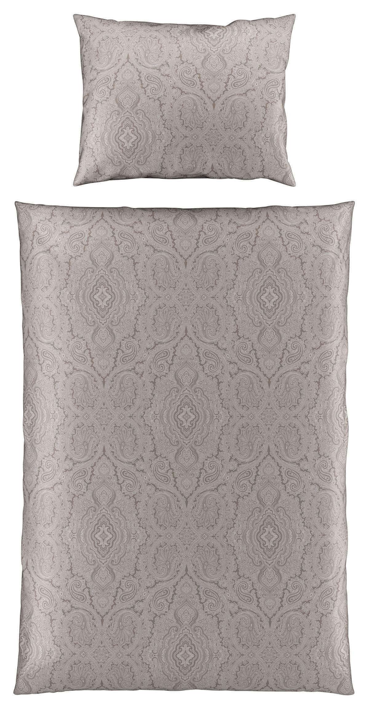 Renforcé-Bettwäsche 140x200 cm Leona Beige Ornamente - Beige, ROMANTIK / LANDHAUS, Textil (140/200cm) - James Wood