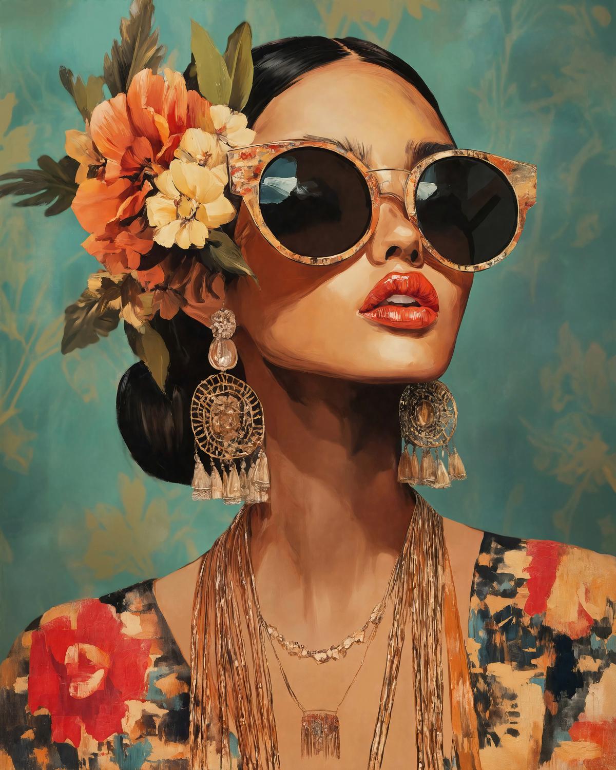 Obraz na plátne GIPSY DOLL - viacfarebná, Modern, kompozitné drevo/textil (80/100/3,8cm) - Mömax