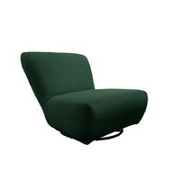 XXL-Sessel Cremallo Dunkelgrün Wippfunktion, drehbar, B: 95cm - Dunkelgrün/Schwarz, Trend, Textil (95/77/94cm) - Livetastic