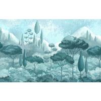 Vliestapete Soothing Scenery - Blau/Weiß, Basics (400/250cm) - Komar