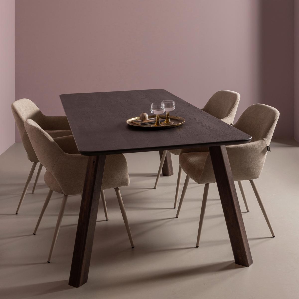 TISCHGESTELL Tablo Braun B: 79cm - Braun, MODERN, Holz (79/73/11cm) - Livetastic