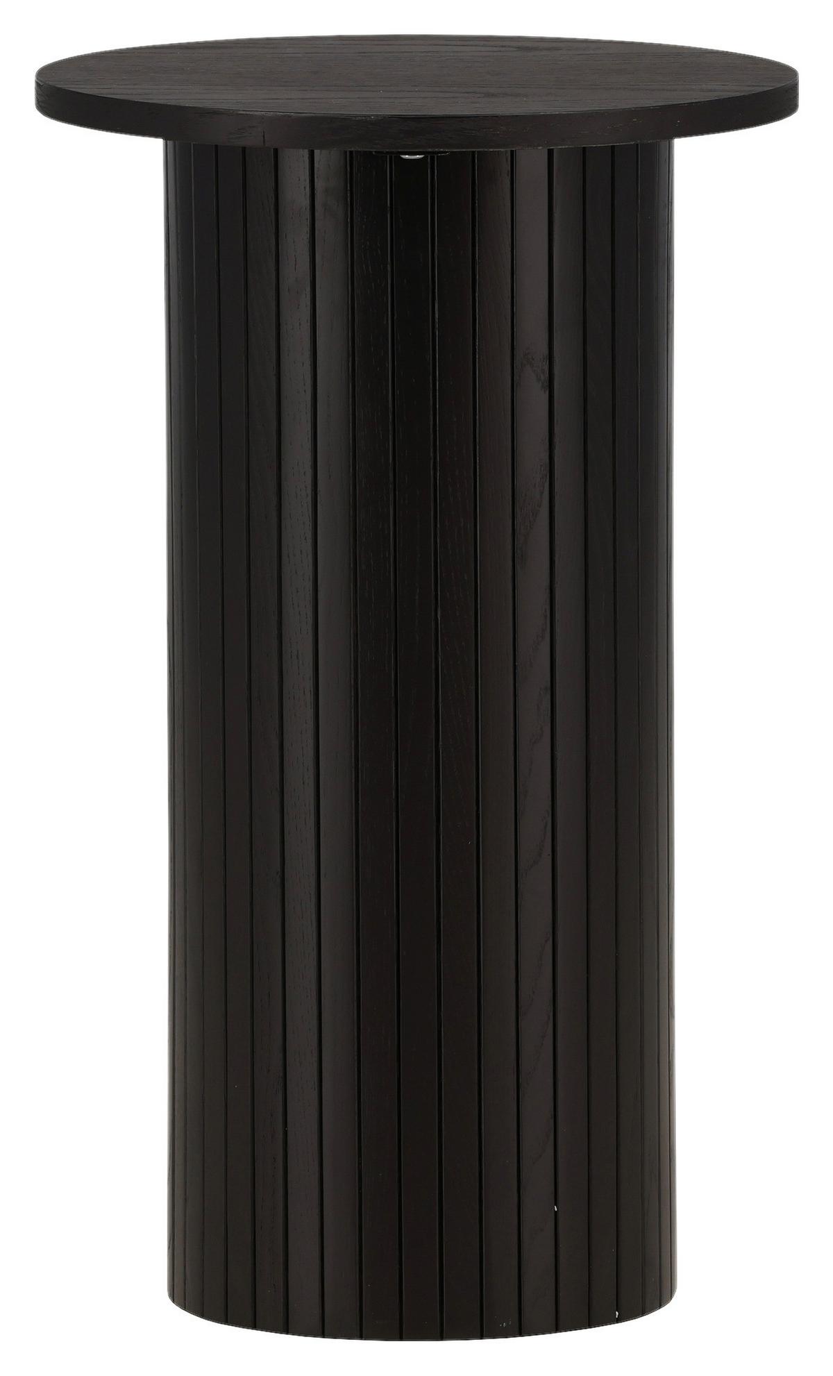 Beistelltisch Bianca - Schwarz, Design, Holzwerkstoff (40/40/65cm) - Livetastic