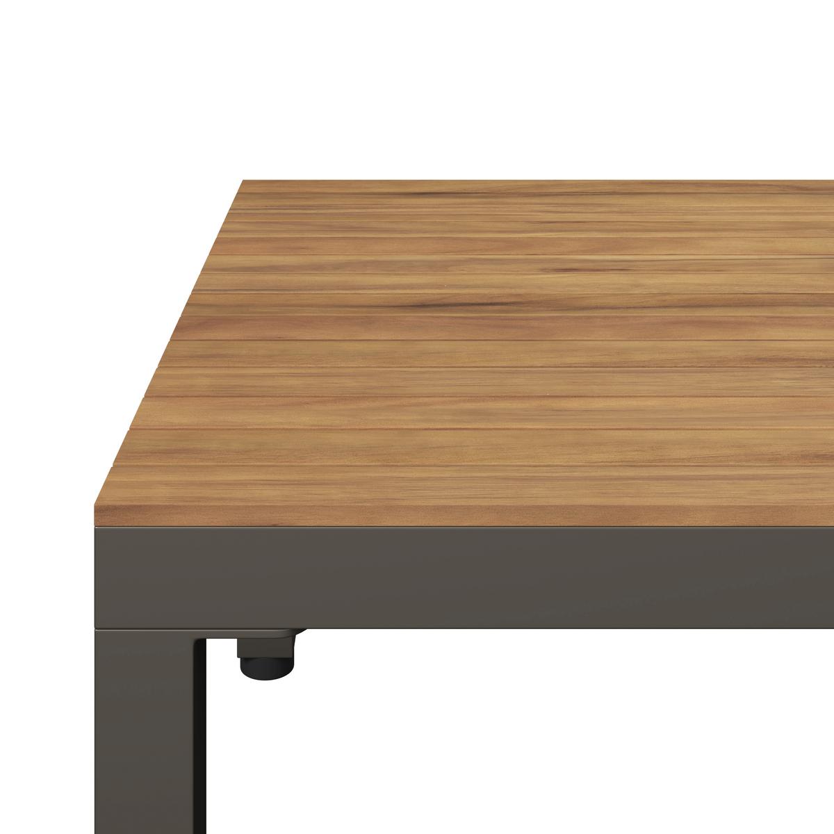 Loungegarnitur Rostock - Beige/Akaziefarben, MODERN, Holz/Textil (57/35/57cm) - Beldano