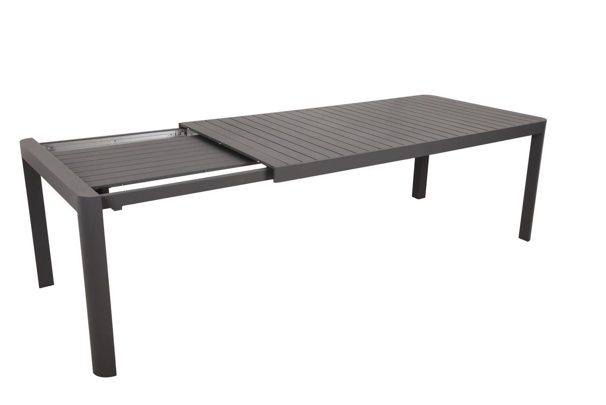 Gartentisch Amira - Anthrazit, Basics, Metall (195/100/75cm) - Gardenson