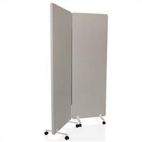 Trennwand Fleximut 1 Grau B: 60 cm - Grau, Basics, Textil (60/177/35cm) - MID.YOU