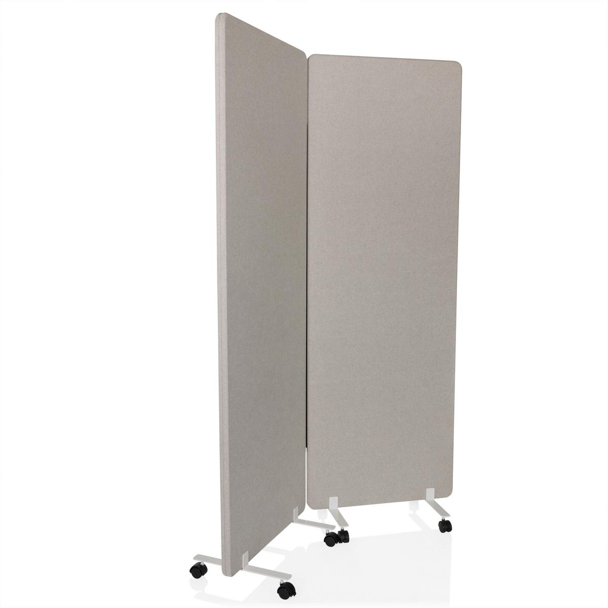 Trennwand Fleximut 1 Grau B: 60 cm - Grau, Basics, Textil (60/177/35cm) - MID.YOU