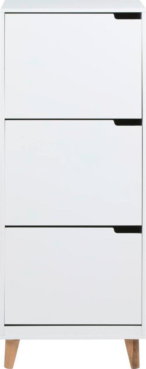 Botník Mitra Bílá - bílá/barvy dubu, Design, dřevo/kompozitní dřevo (47/133,5/30cm) - Livetastic