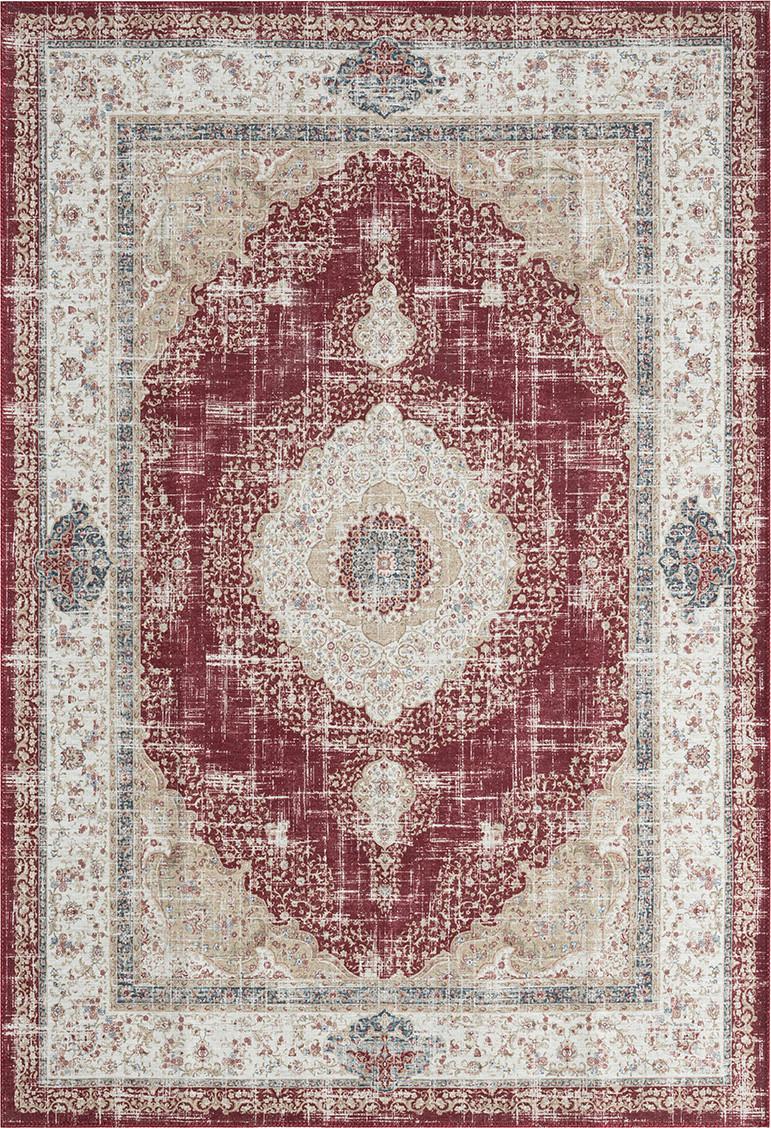 Plocho Tkaný Koberec Olivia 3, 160/230cm, Červená - červená, Konvenčný, textil (160/230cm) - Modern Living