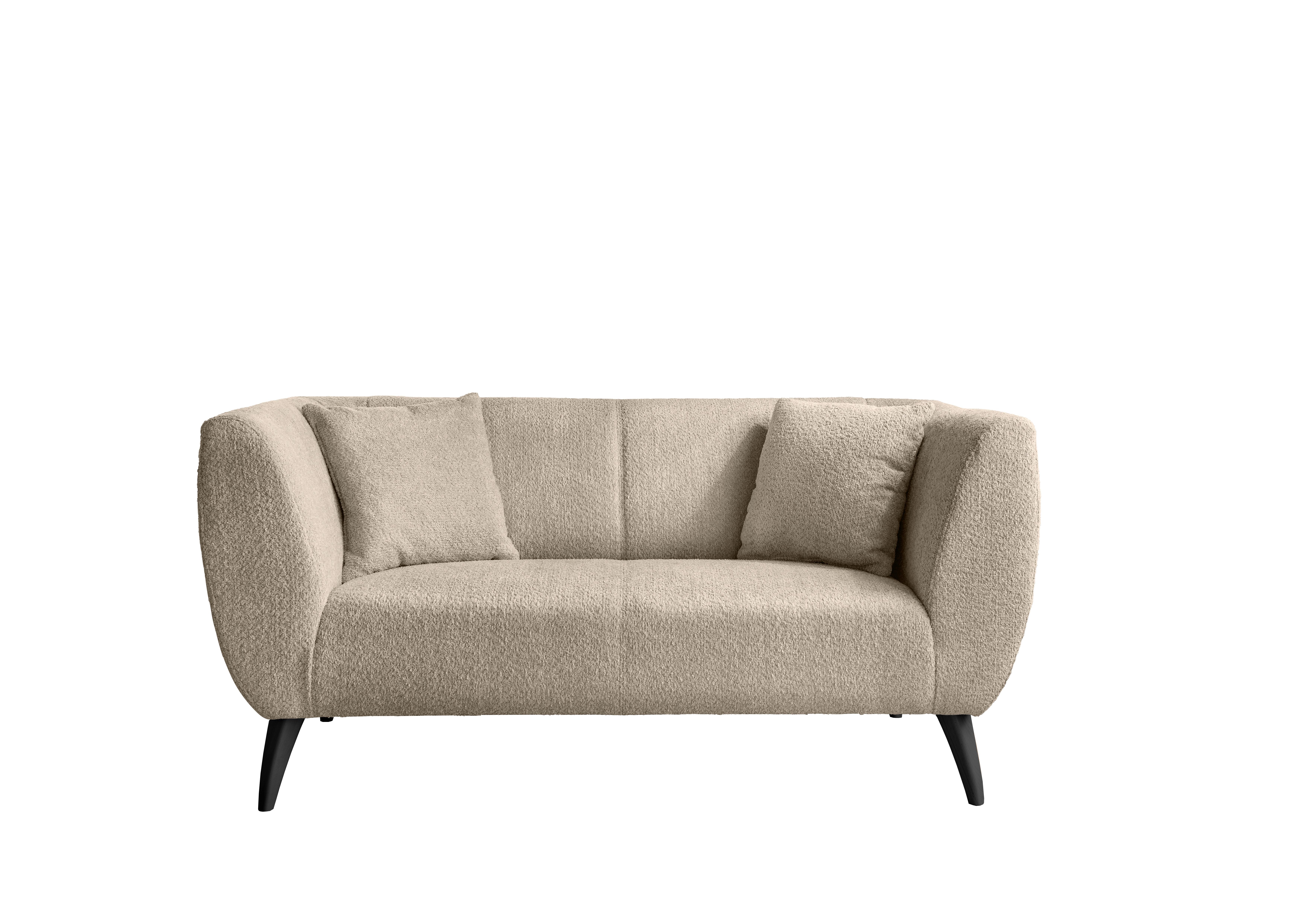 2-Sitzer-Sofa Colori Beige Rücken Echt - Beige/Schwarz, MODERN, Textil (172/83/88cm) - MID.YOU