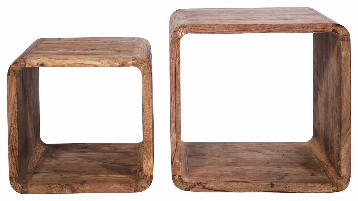 Regal Cuben Square - Sheeshamfarben, Design, Holz - Kare-Design